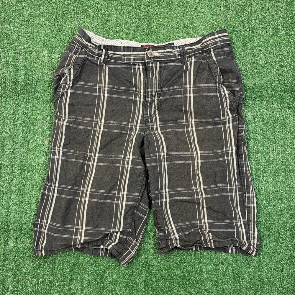 Vintage Y2K 2000's Tony Hawk Plaid Skate Shorts